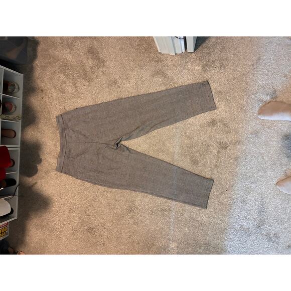 Good Luck Gem Black & White Plaid Tapered Pants Size M - Picture 3 of 3